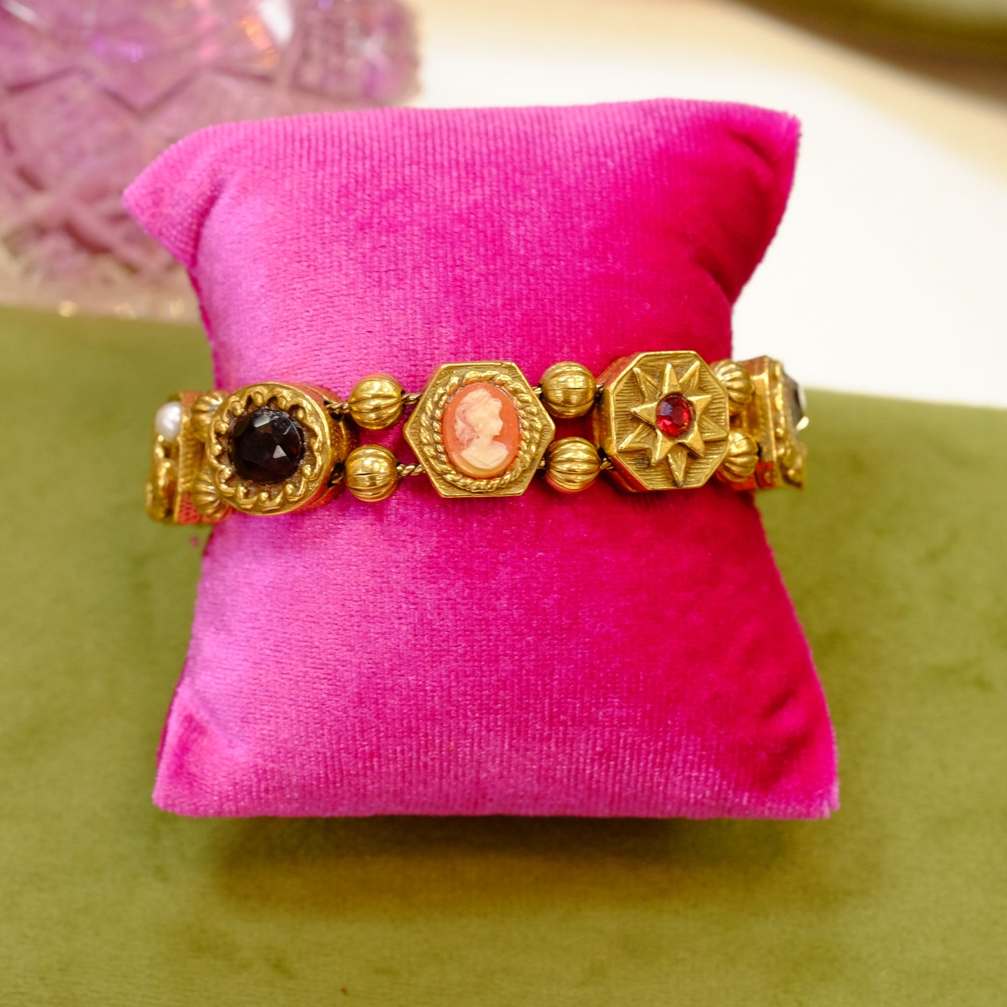 Goldette N.Y. Jeweled Slider Bracelet
