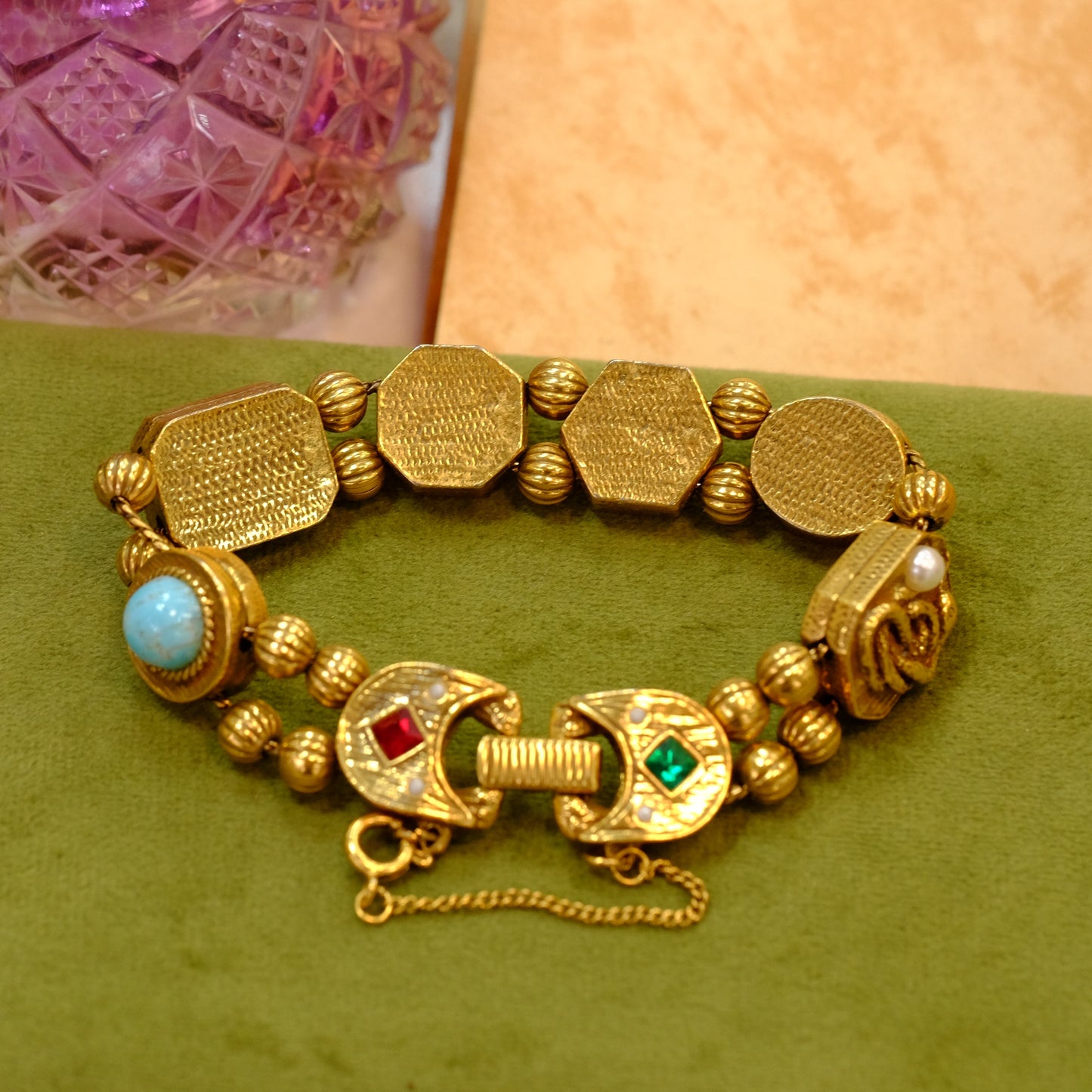 Goldette N.Y. Jeweled Slider Bracelet
