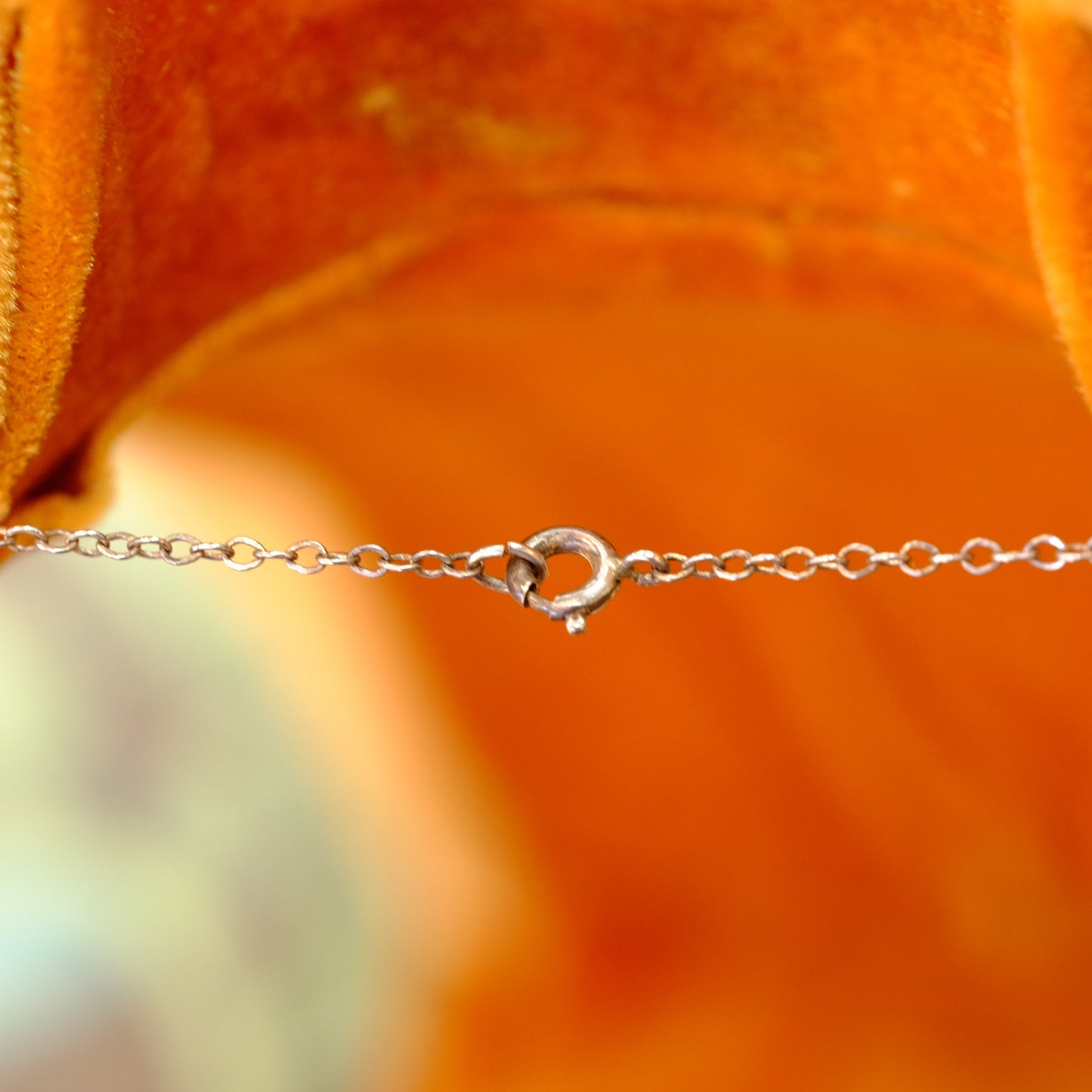 Vintage Silver Eagle Pendant with Turquoise on Chain