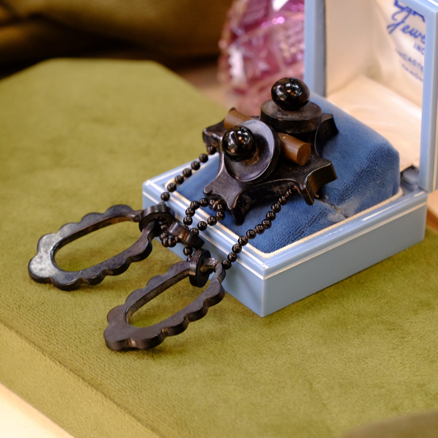 Jet Victorian Mourning Brooch
