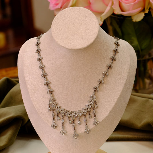 Ornate Victorian Paste Necklace