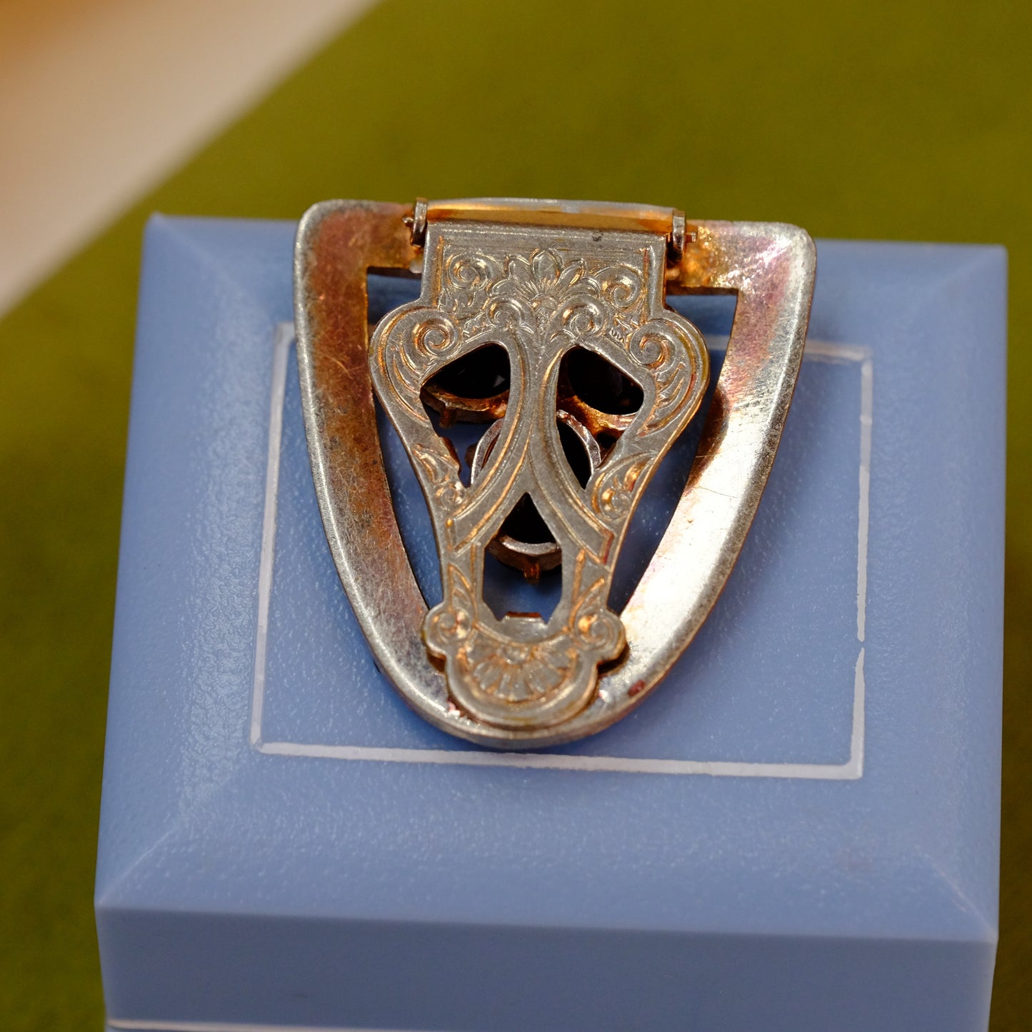 Faux Garnet Dress Clips 1930s