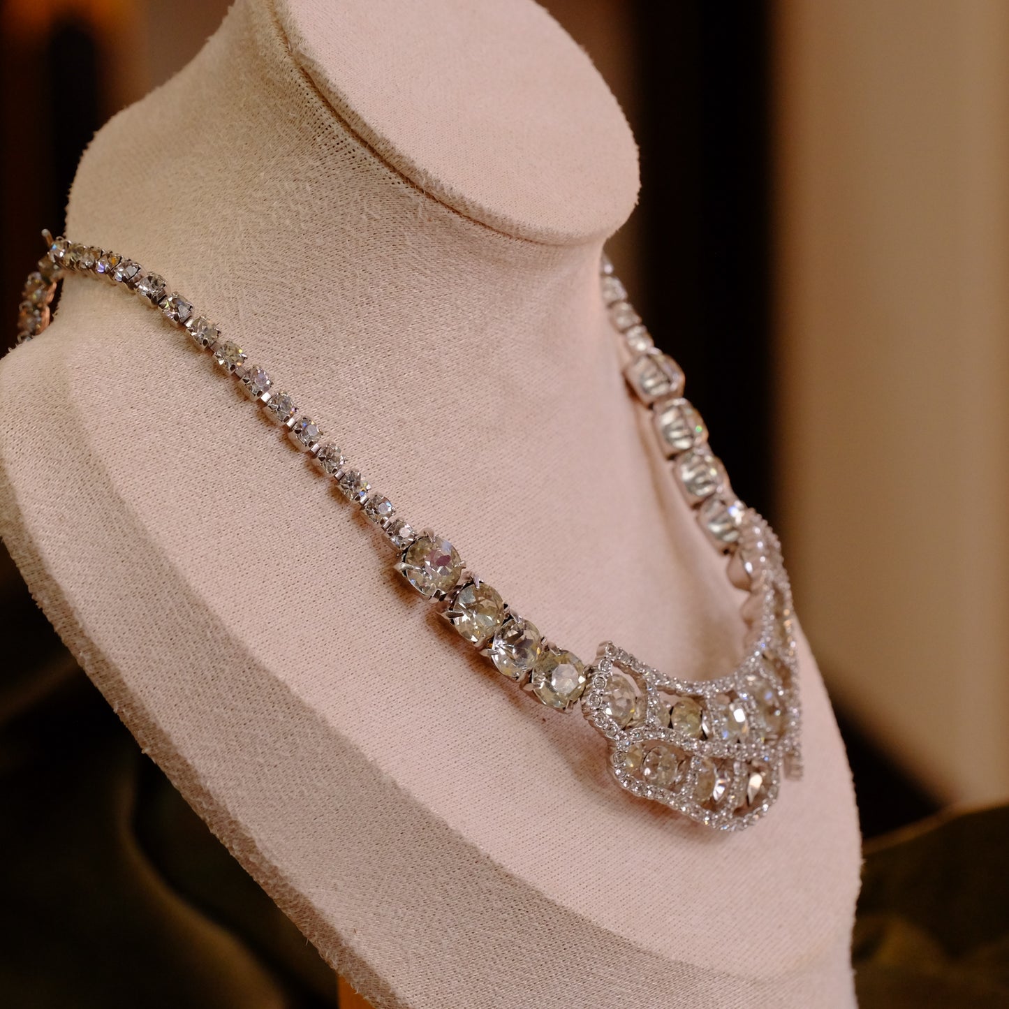Kramer Caged Rhinestone Necklace