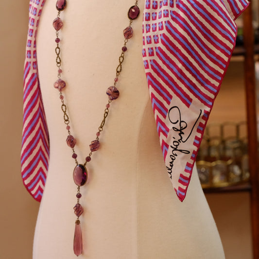 Czech Amethyst Glass Sautoir