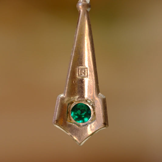 1930's Rhinestone Dangle Earrings