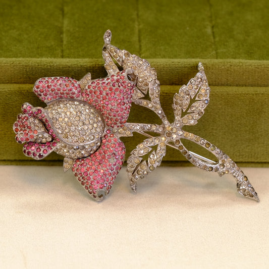 Mazer Brothers Rose Brooch 1950s