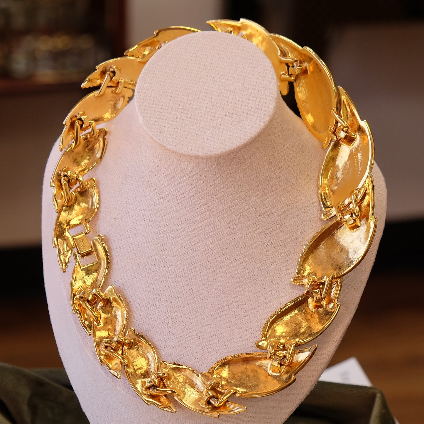 Vintage Napier Wide Brushed Necklace