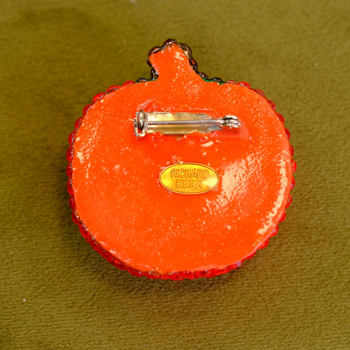 Richard Kerr Pumpkin Brooch