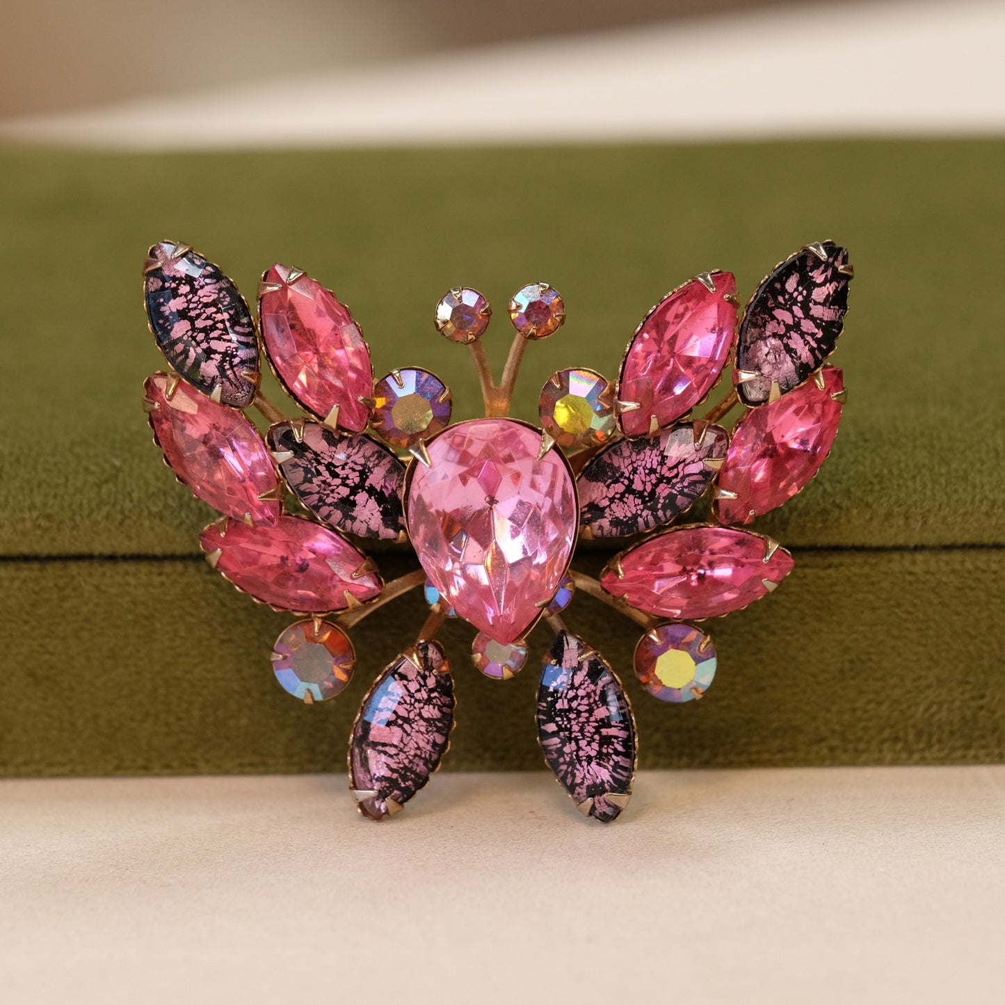 1950's Pink Butterfly Pin