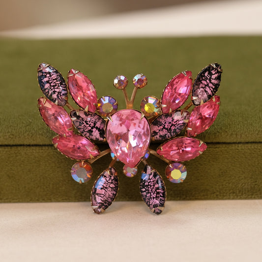 1950's Pink Butterfly Pin