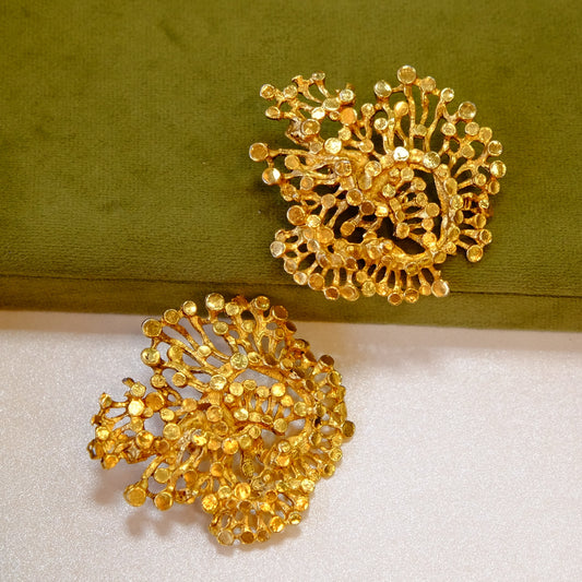 Large Designer Clip on Earrings