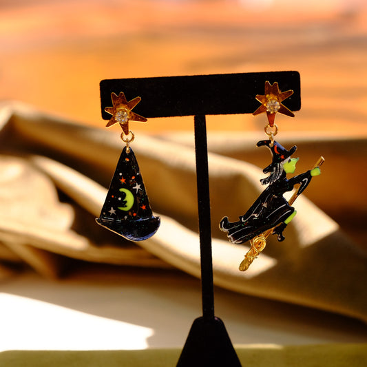 Vintage Witch Earrings