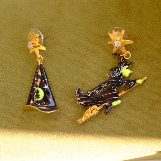 Vintage Witch Earrings