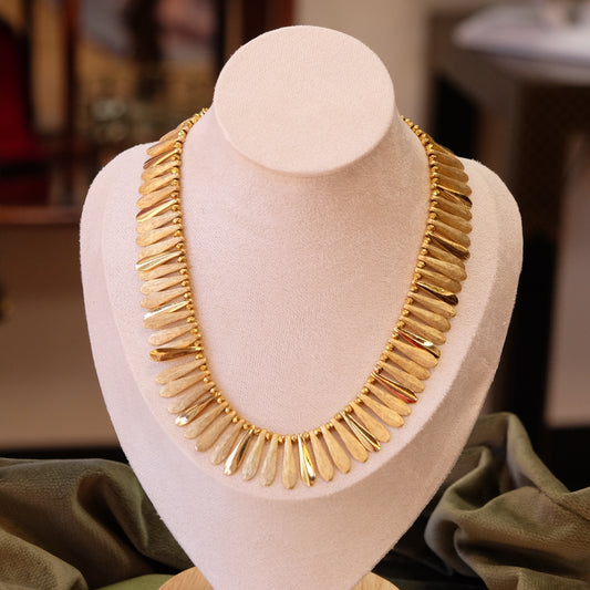 Trifari Fringe Brushed Necklace 1960s