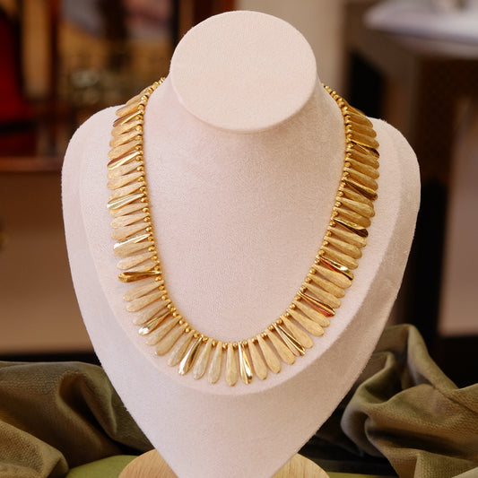 Trifari Fringe Brushed Necklace 1960s