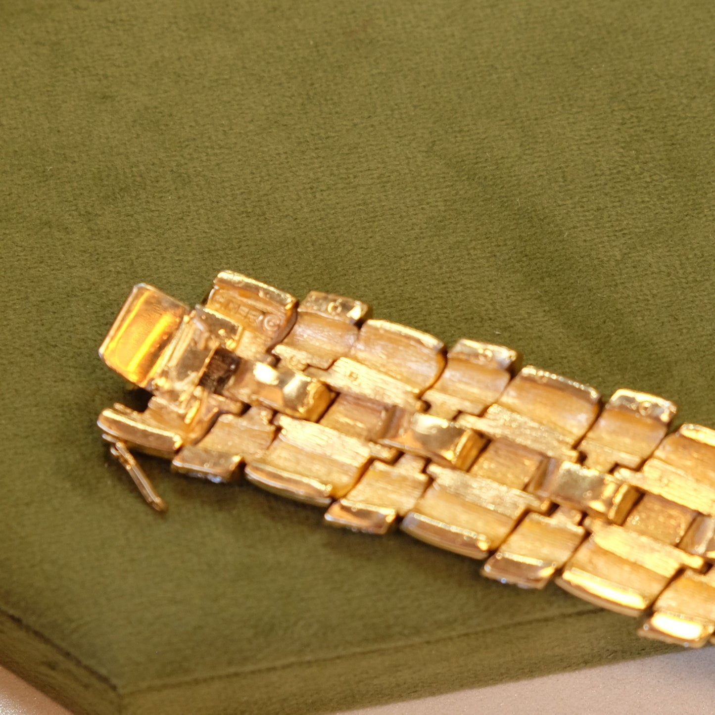 Rare Ciner Wide Cuff Bracelet 1980s