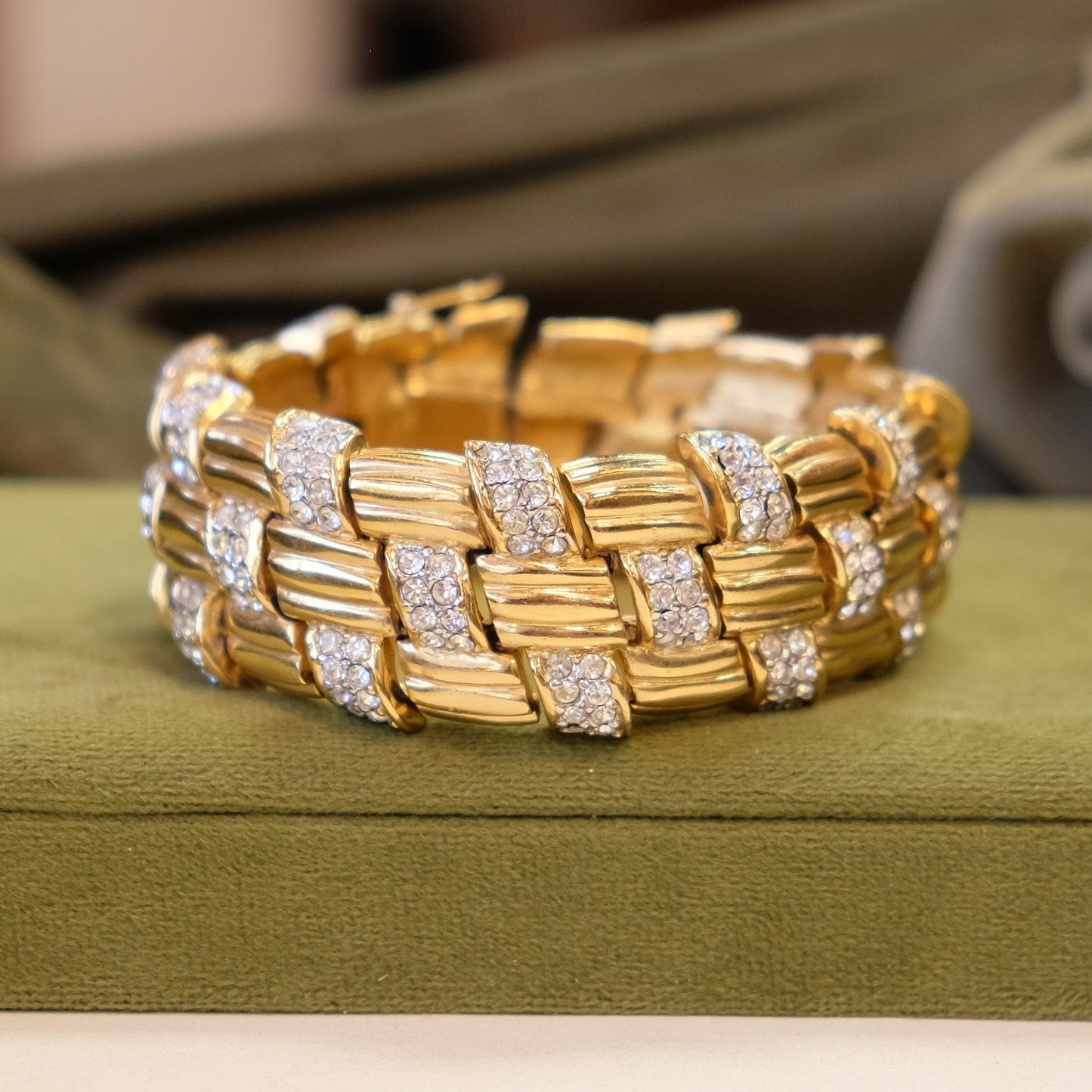 Rare Ciner Wide Cuff Bracelet 1980s