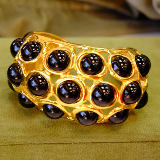 Kenneth Jay Lane Designer Black Cuff