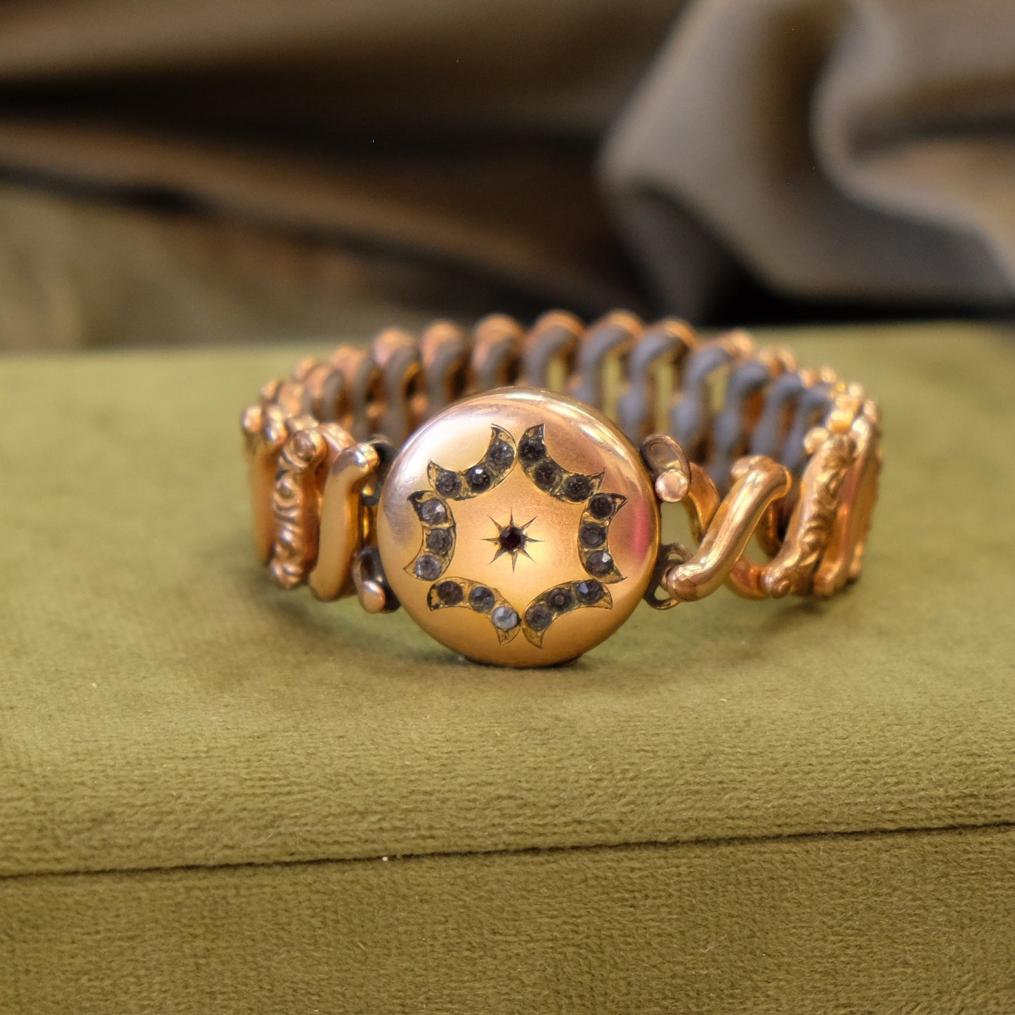 Sweetheart Bracelet with paste and locket