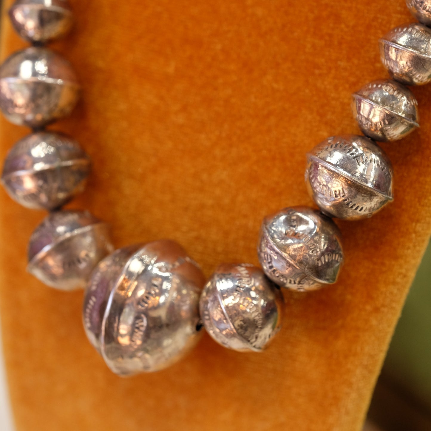 Genuine Navajo Pearl Graduated Necklace