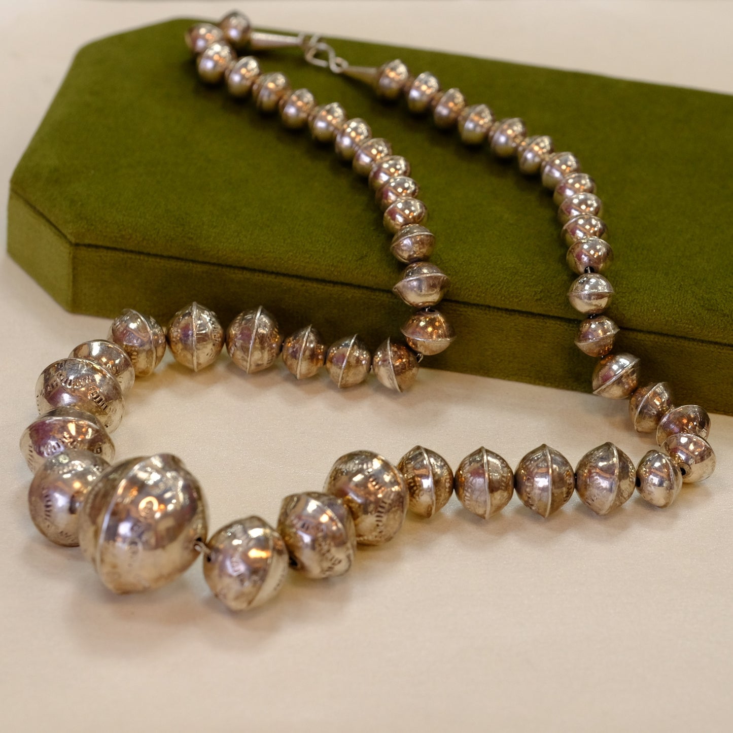 Genuine Navajo Pearl Graduated Necklace