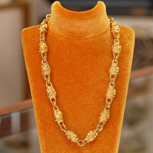 Vintage St. John Link Necklace 1990s