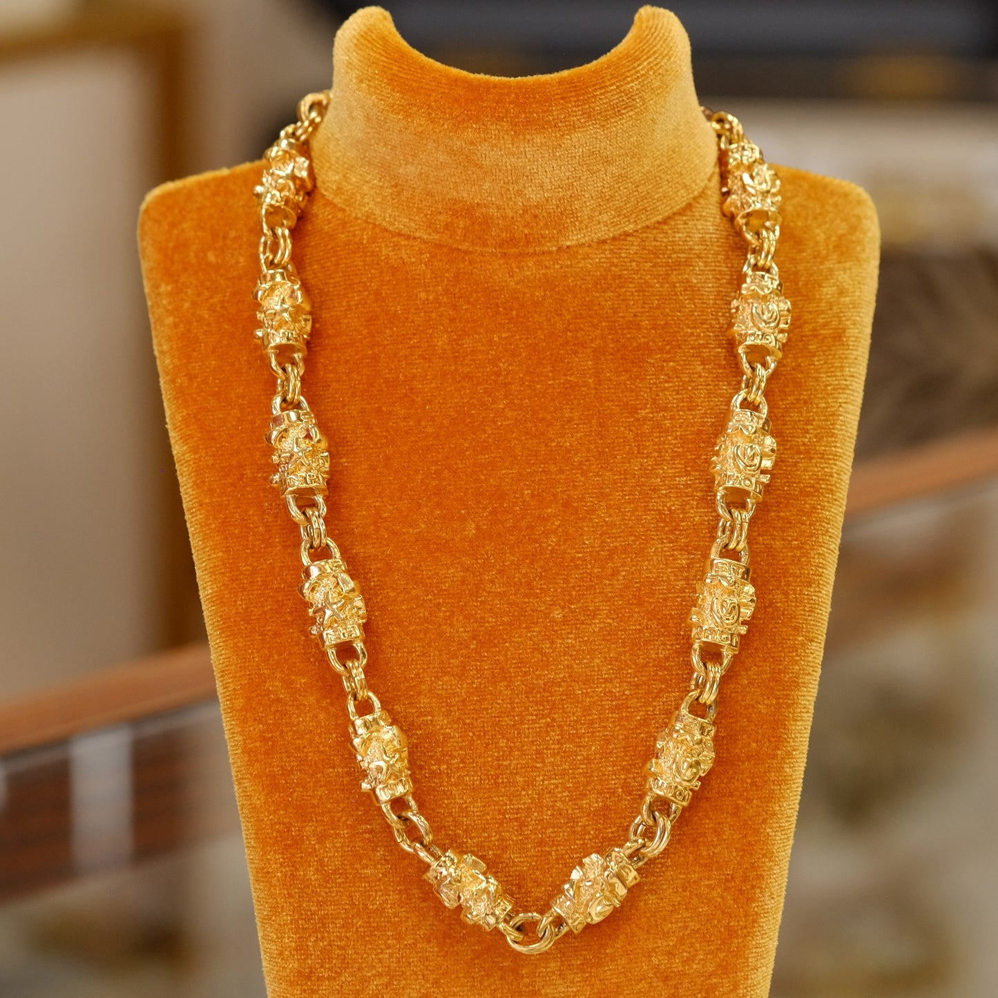 Vintage St. John Link Necklace 1990s