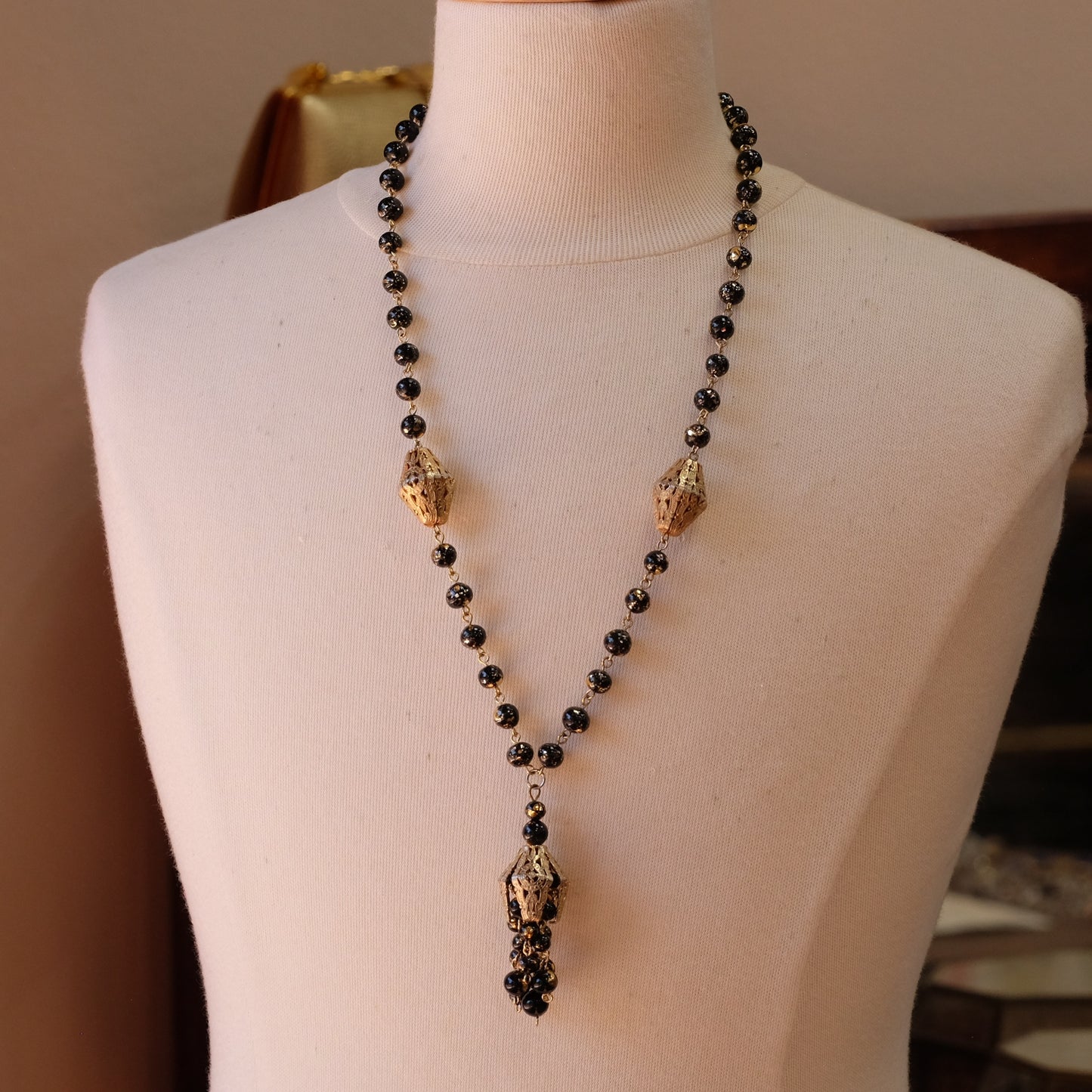 Vintage Judy Lee Tassel Necklace 1960s