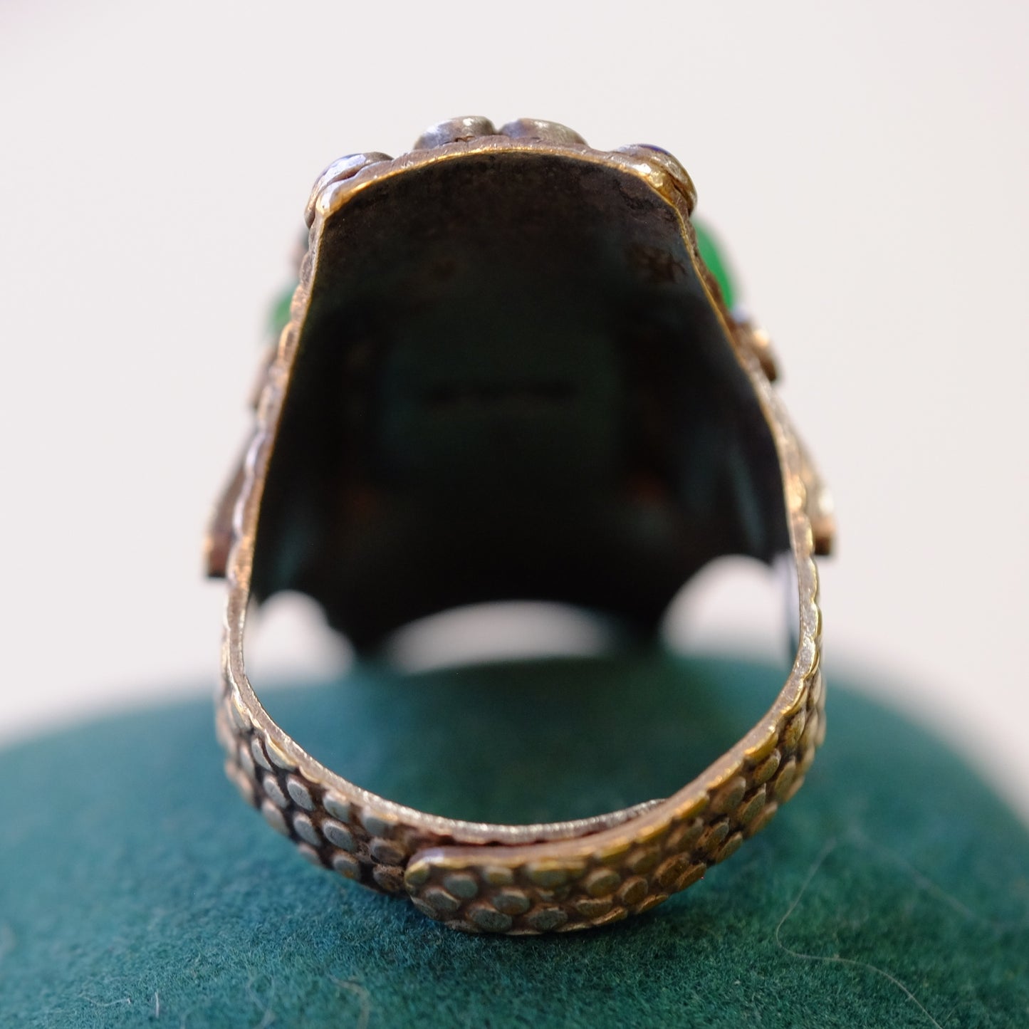 Vintage Czech Glass Costume Ring