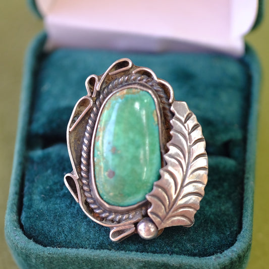 Vintage Silver Turquoise Ring
