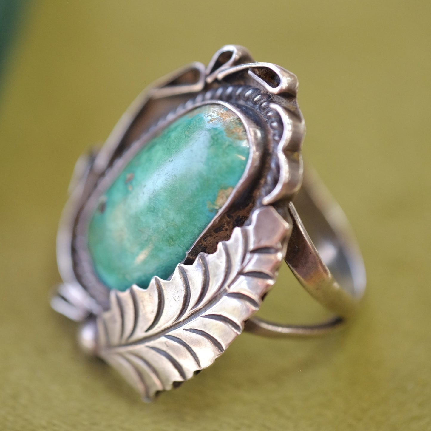 Vintage Silver Turquoise Ring
