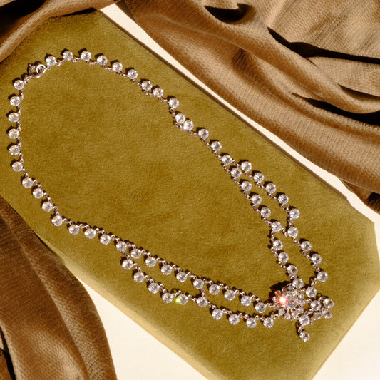 Art Deco Paste Dangle Necklace
