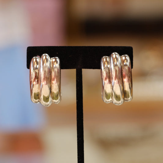 Vintage Givenchy Hoops Clip on Earrings