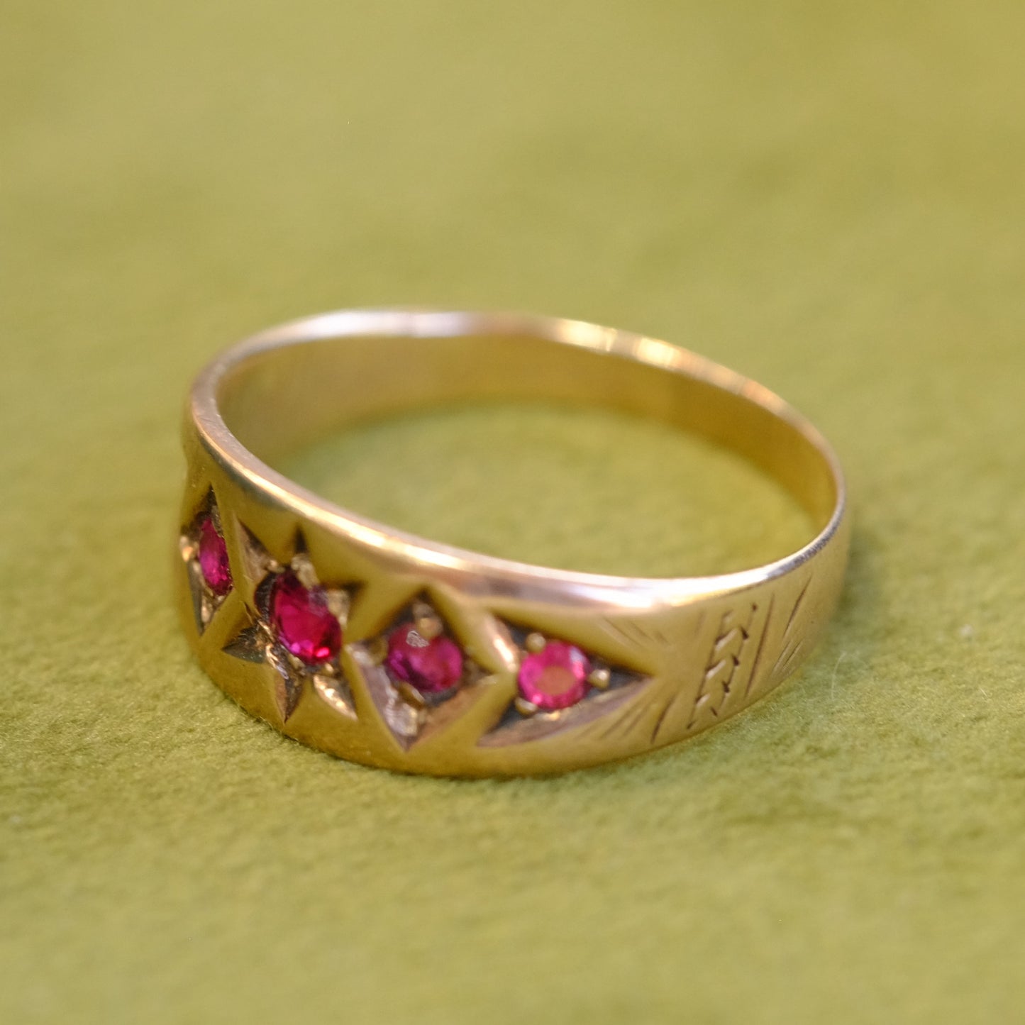 10k Ruby Gypsy Ring