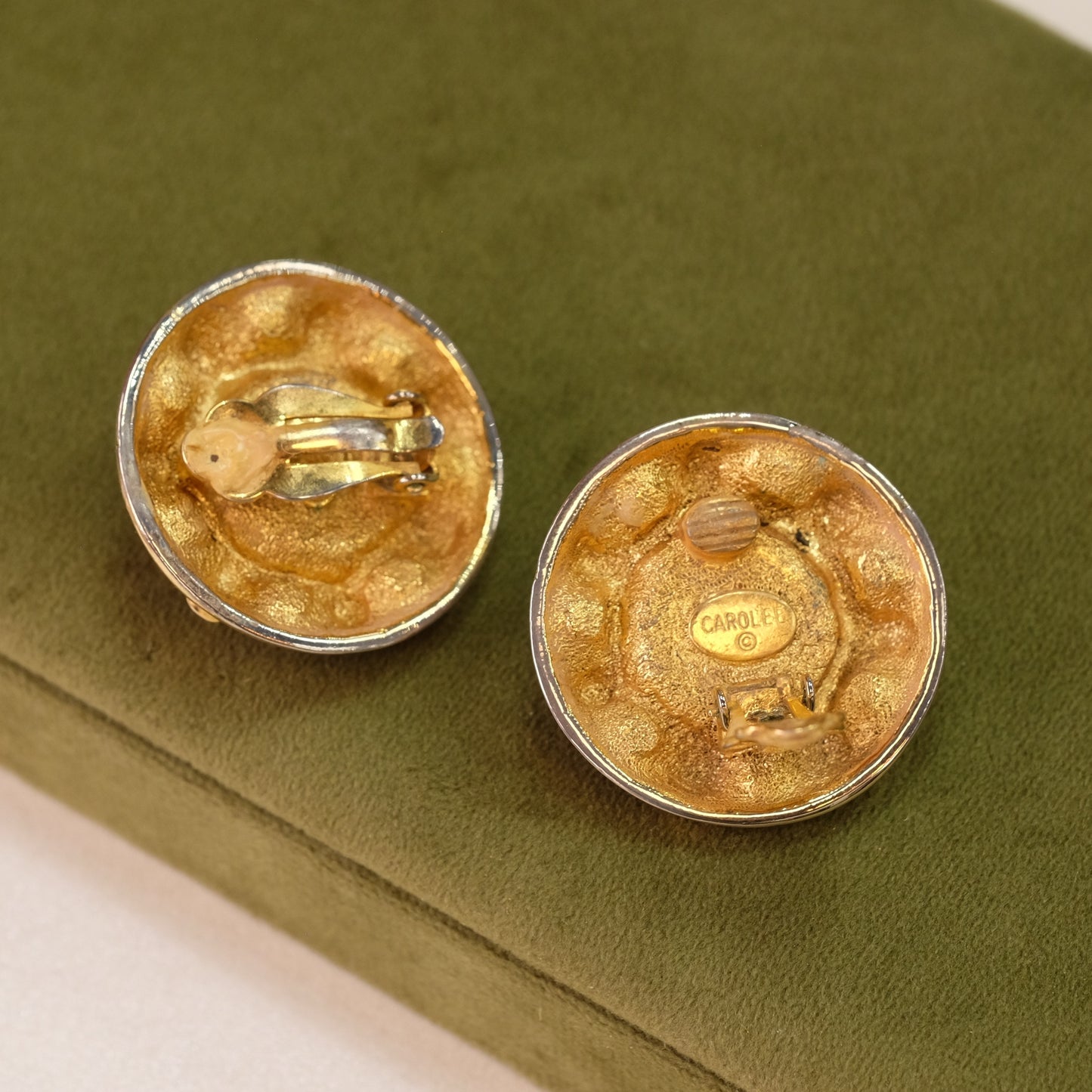 Vintage Carolee Statement Clip on Earrings 1990s