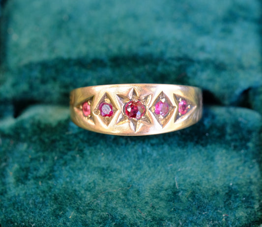 10k Ruby Gypsy Ring