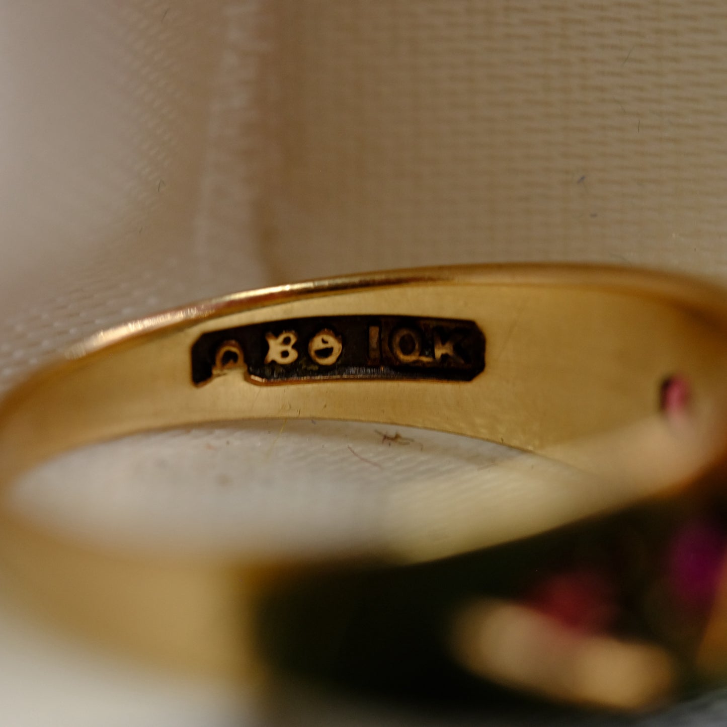 10k Ruby Gypsy Ring