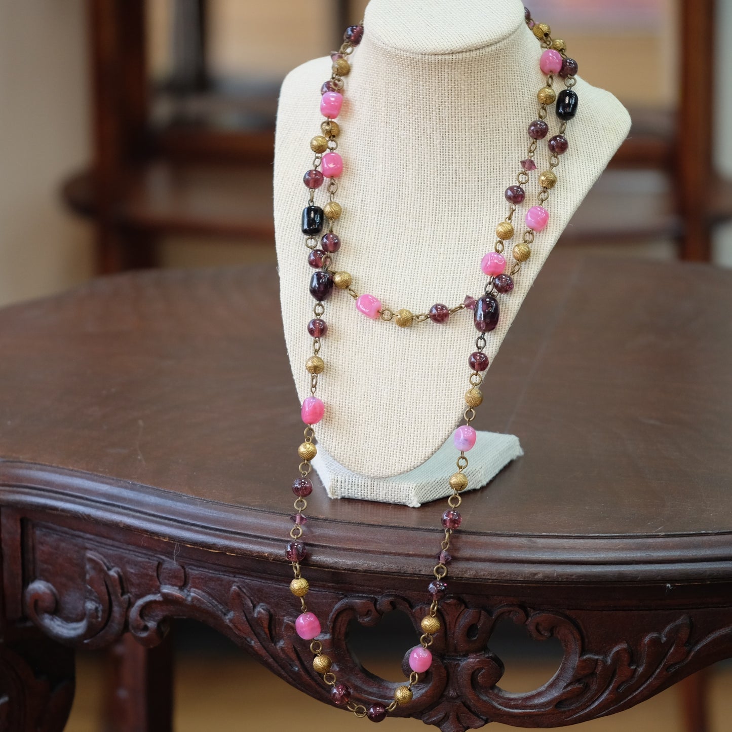 Berry Color Glass Long Sotuar