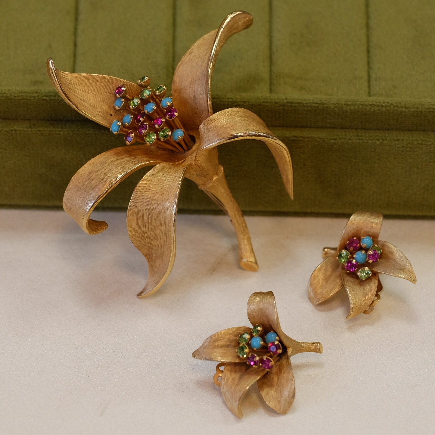 Pastelli Gold Tone Set 1960s