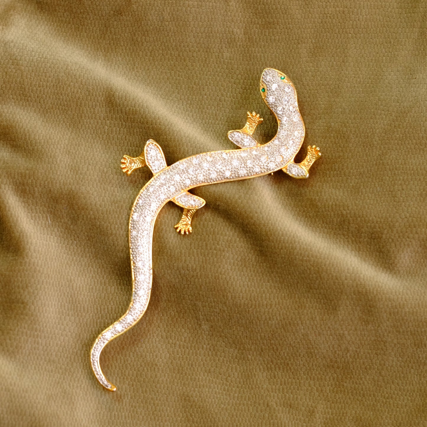 Large Salamander Brooch
