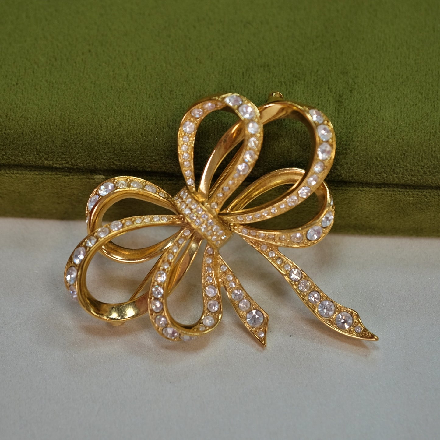 Vintage Kenneth Jay Lane for Avon Bow Brooch 1990s