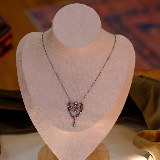 Vintage Paste Silver Articulate Necklace