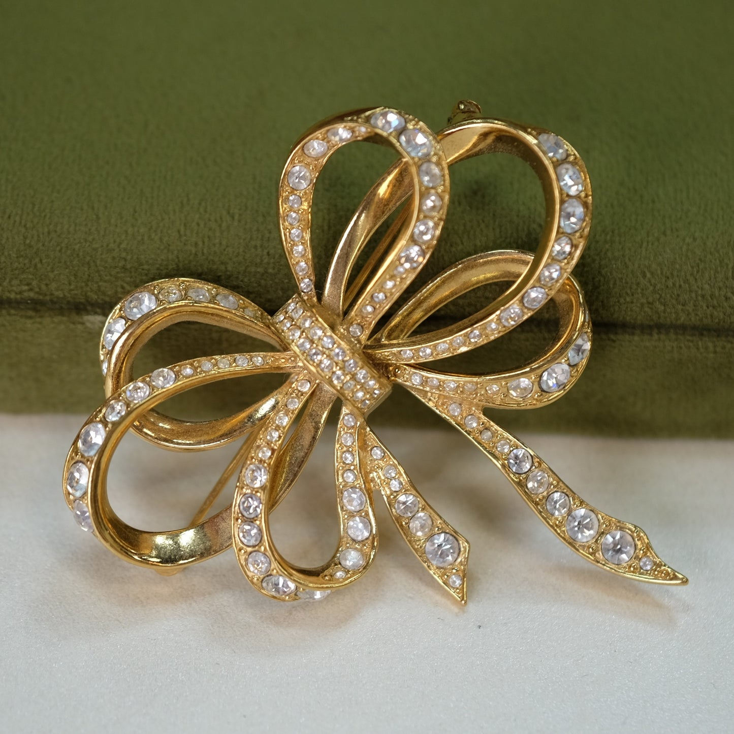 Vintage Kenneth Jay Lane for Avon Bow Brooch 1990s