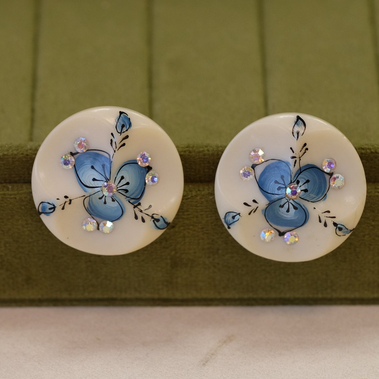 Art Deco Lucite Earrings 1920s