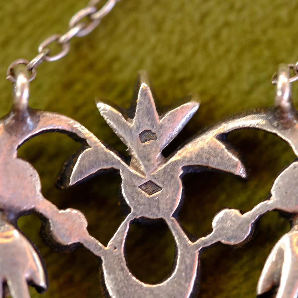 Vintage Paste Silver Articulate Necklace