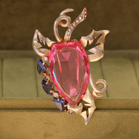 Eisenberg Sterling Berry Fur Clip 1940s