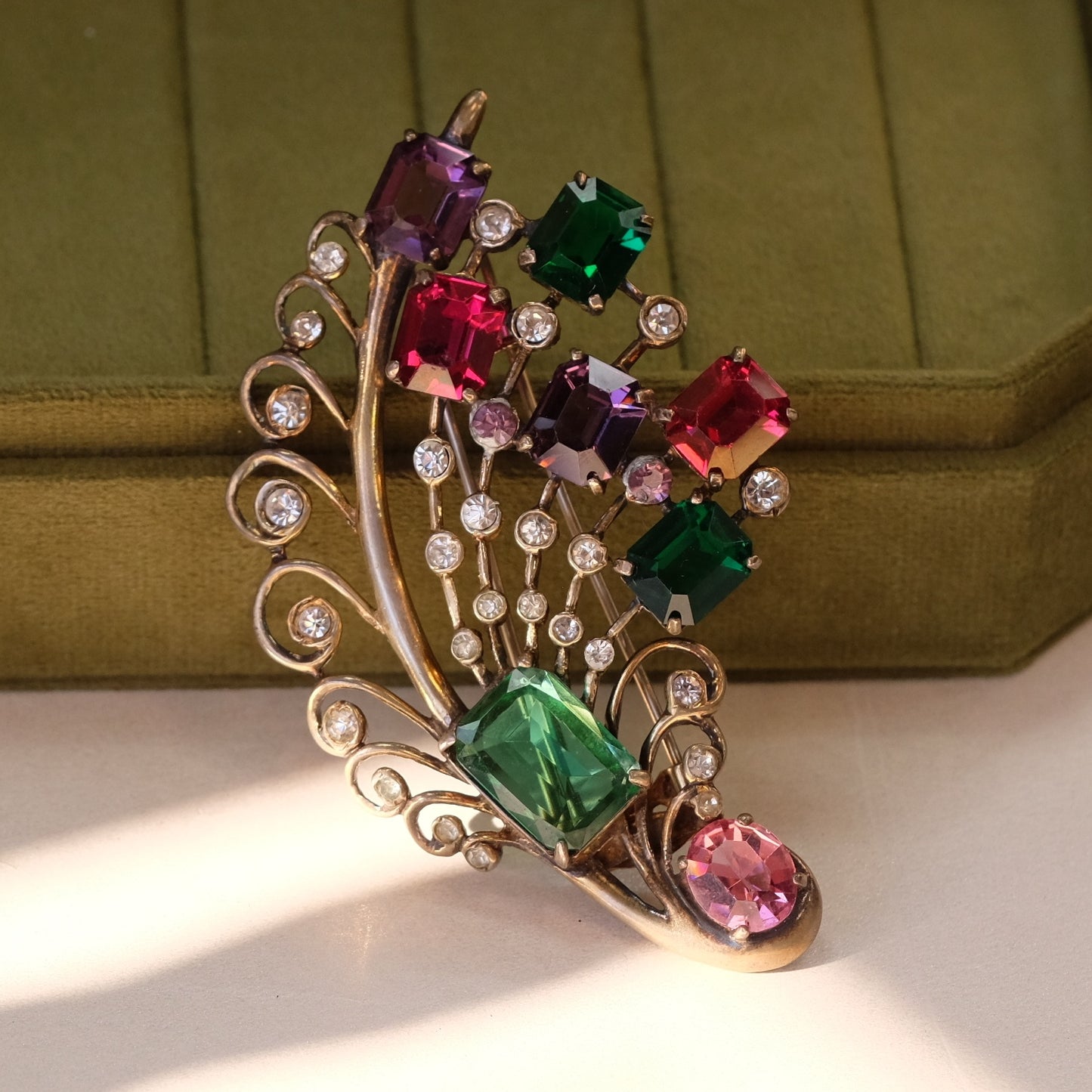 Eisenberg Sterling Feather Fur Clip 1940s