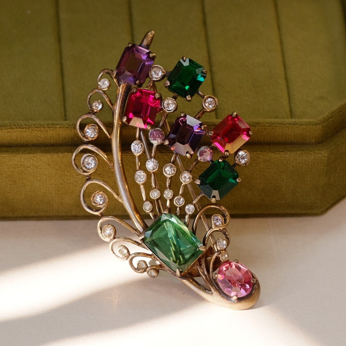 Eisenberg Sterling Feather Fur Clip 1940s