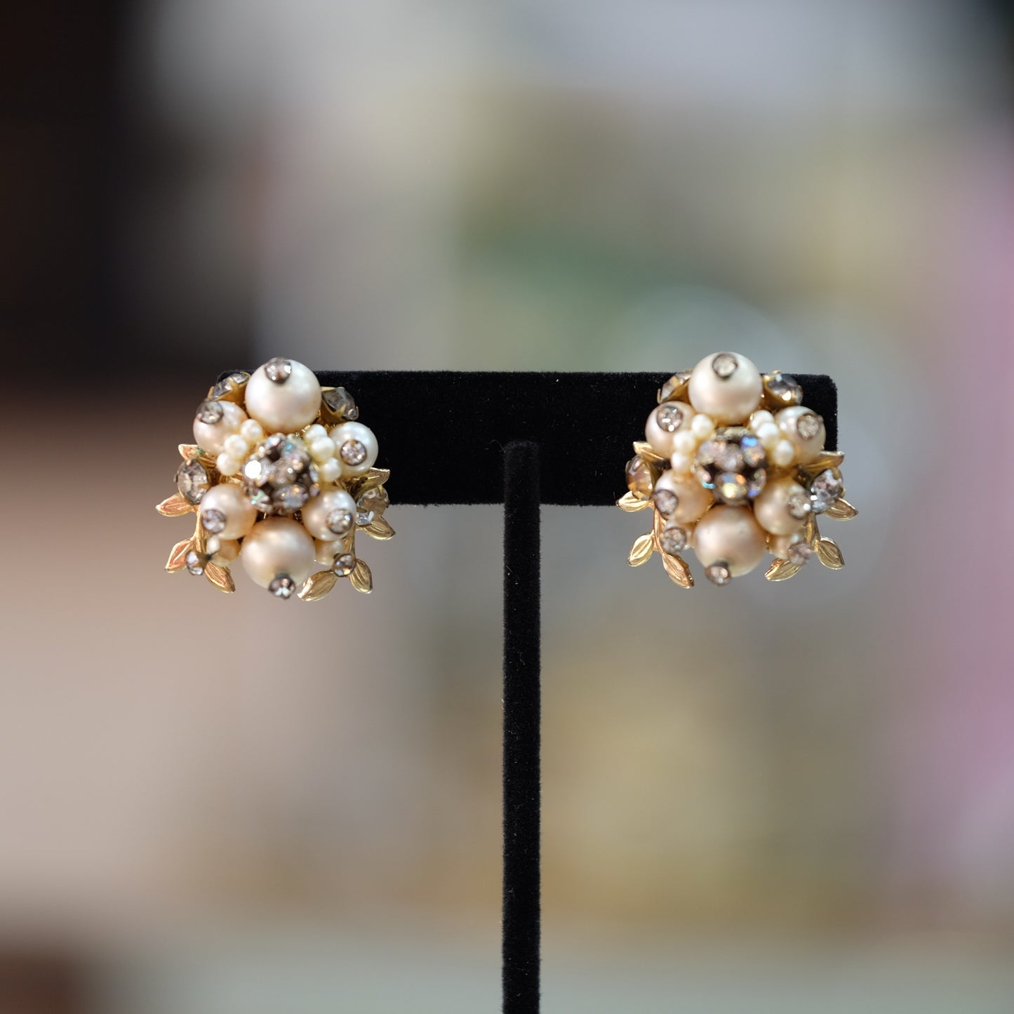 Vintage Vendome Clip on Earrings 1960s
