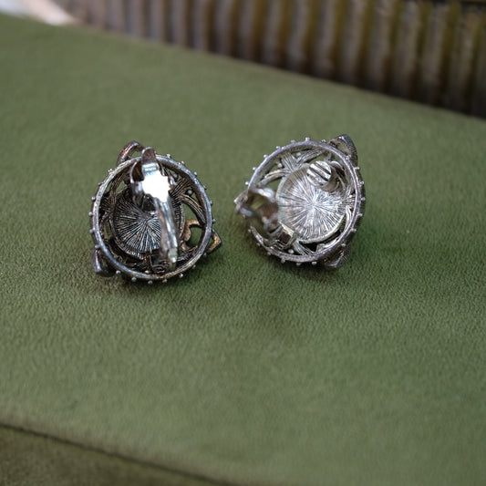 Vintage Faux Pearl Clip on Earrings 1980s